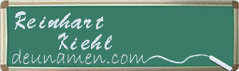 Reinhart Kiehl Visitenkarte